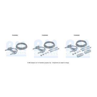 Montavimo komplektas, katalizatoriaus keitiklis BM CATALYSTS FK90586