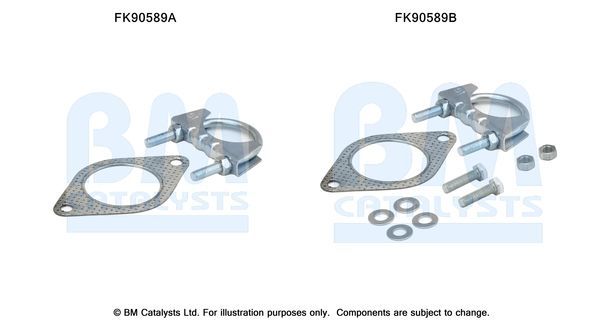 Montavimo komplektas, katalizatoriaus keitiklis BM CATALYSTS FK90589