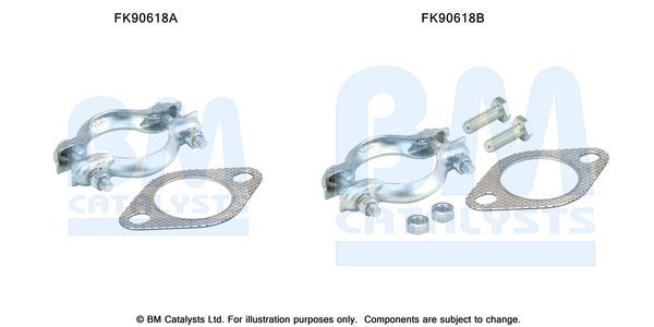 Montavimo komplektas, katalizatoriaus keitiklis BM CATALYSTS FK90618