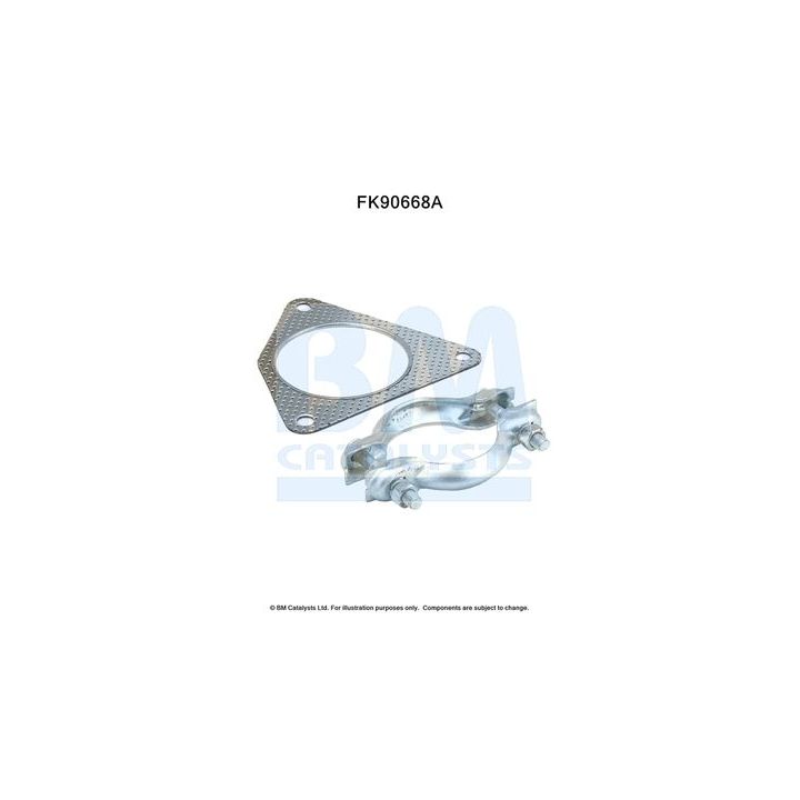 Montavimo komplektas, katalizatoriaus keitiklis BM CATALYSTS FK90668