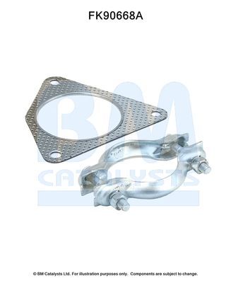 Montavimo komplektas, katalizatoriaus keitiklis BM CATALYSTS FK90668