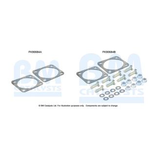 Montavimo komplektas, katalizatoriaus keitiklis BM CATALYSTS FK90684