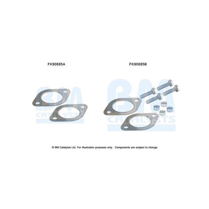 Montavimo komplektas, katalizatoriaus keitiklis BM CATALYSTS FK90685