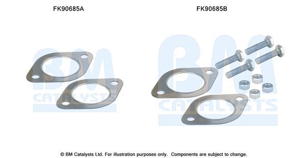 Montavimo komplektas, katalizatoriaus keitiklis BM CATALYSTS FK90685