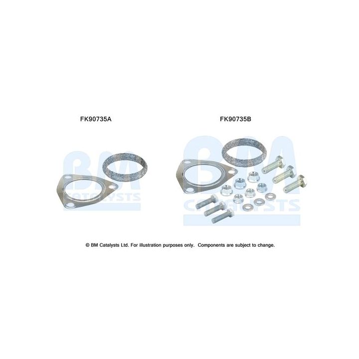 Montavimo komplektas, katalizatoriaus keitiklis BM CATALYSTS FK90735