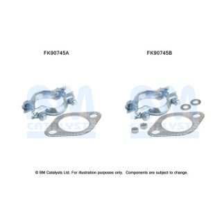 Montavimo komplektas, katalizatoriaus keitiklis BM CATALYSTS FK90745