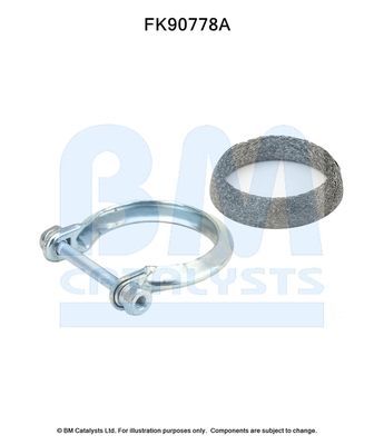 Montavimo komplektas, katalizatoriaus keitiklis BM CATALYSTS FK90778