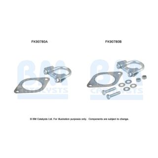 Montavimo komplektas, katalizatoriaus keitiklis BM CATALYSTS FK90780