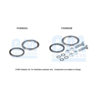 Montavimo komplektas, katalizatoriaus keitiklis BM CATALYSTS FK90822