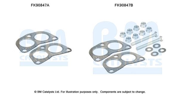 Montavimo komplektas, katalizatoriaus keitiklis BM CATALYSTS FK90847