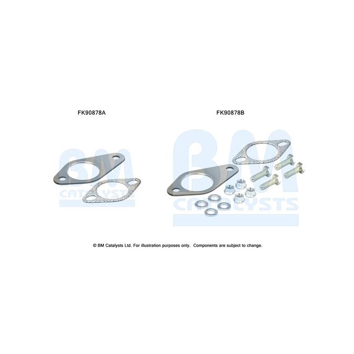 Montavimo komplektas, katalizatoriaus keitiklis BM CATALYSTS FK90878