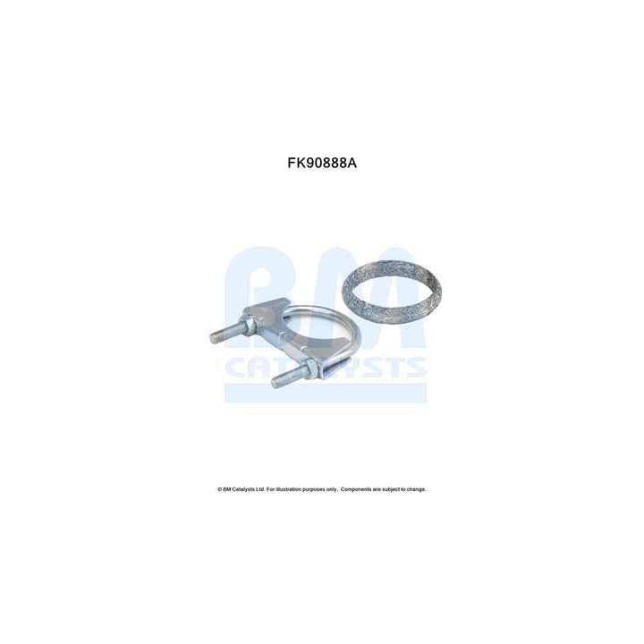 Montavimo komplektas, katalizatoriaus keitiklis BM CATALYSTS FK90888