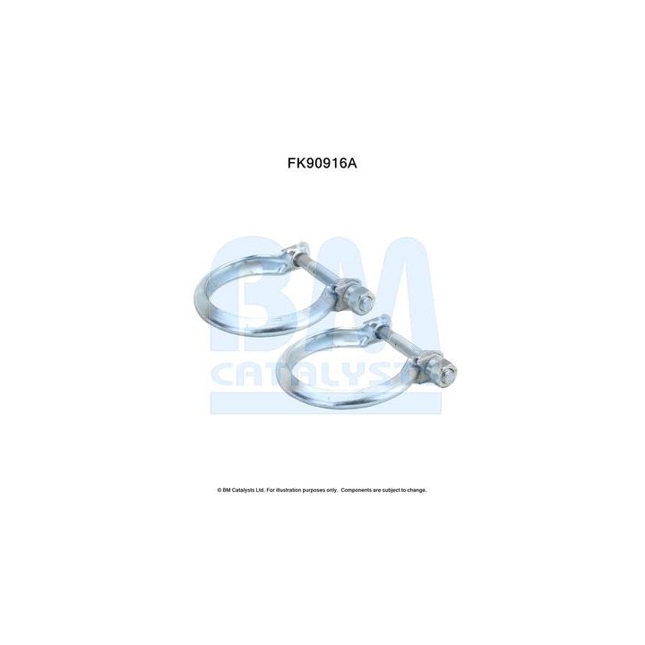 Montavimo komplektas, katalizatoriaus keitiklis BM CATALYSTS FK90916