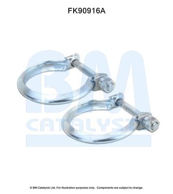 Montavimo komplektas, katalizatoriaus keitiklis BM CATALYSTS FK90916