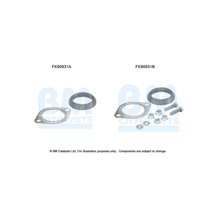 Montavimo komplektas, katalizatoriaus keitiklis BM CATALYSTS FK90931