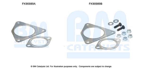 Montavimo komplektas, katalizatoriaus keitiklis BM CATALYSTS FK90989