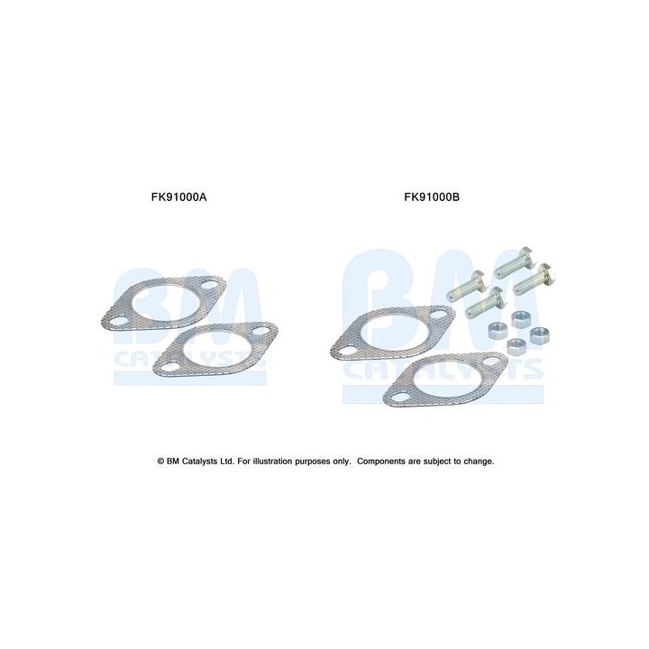 Montavimo komplektas, katalizatoriaus keitiklis BM CATALYSTS FK91000