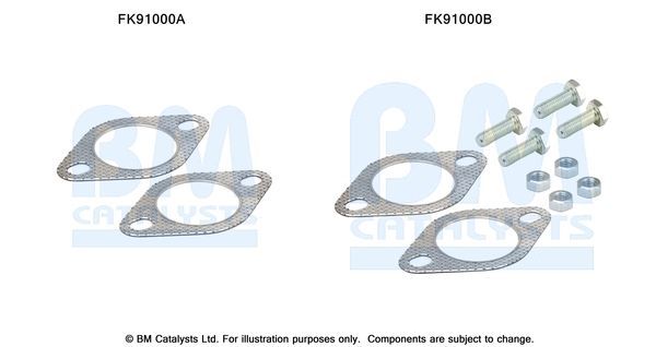 Montavimo komplektas, katalizatoriaus keitiklis BM CATALYSTS FK91000