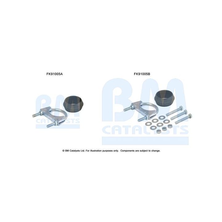 Montavimo komplektas, katalizatoriaus keitiklis BM CATALYSTS FK91005