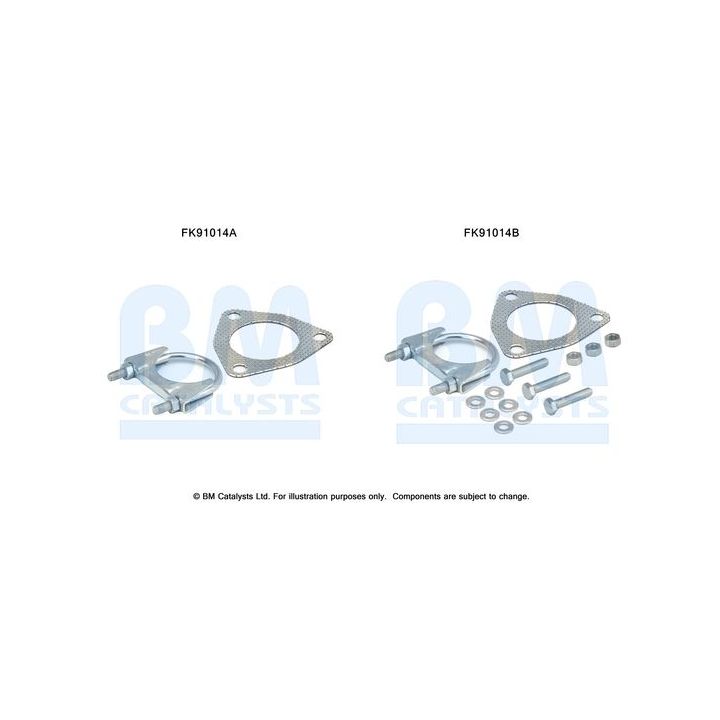 Montavimo komplektas, katalizatoriaus keitiklis BM CATALYSTS FK91014