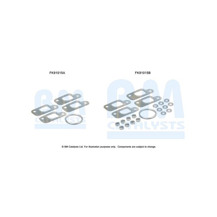 Montavimo komplektas, katalizatoriaus keitiklis BM CATALYSTS FK91015