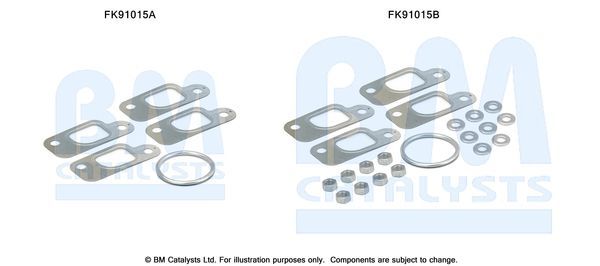 Montavimo komplektas, katalizatoriaus keitiklis BM CATALYSTS FK91015