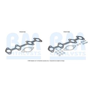 Montavimo komplektas, katalizatoriaus keitiklis BM CATALYSTS FK91016