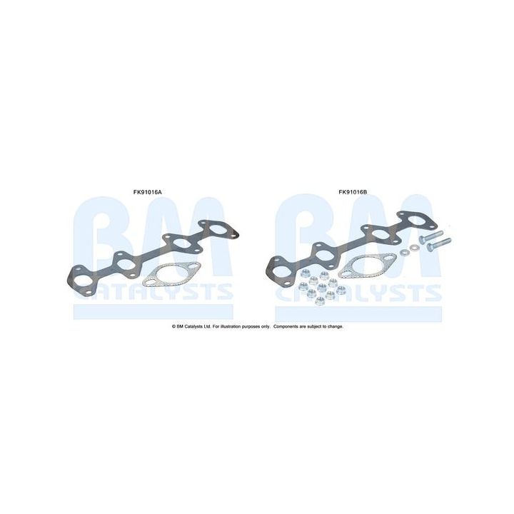 Montavimo komplektas, katalizatoriaus keitiklis BM CATALYSTS FK91016