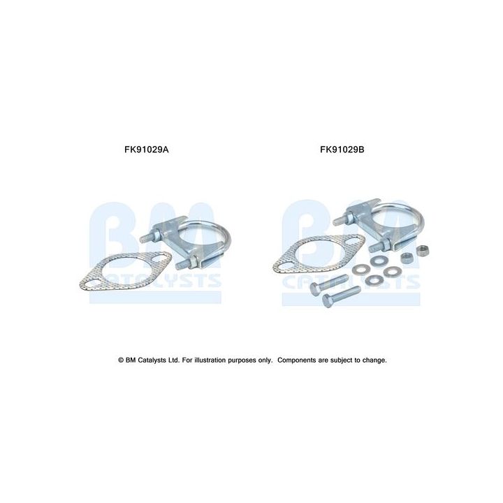 Montavimo komplektas, katalizatoriaus keitiklis BM CATALYSTS FK91029