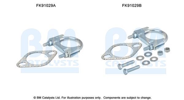 Montavimo komplektas, katalizatoriaus keitiklis BM CATALYSTS FK91029