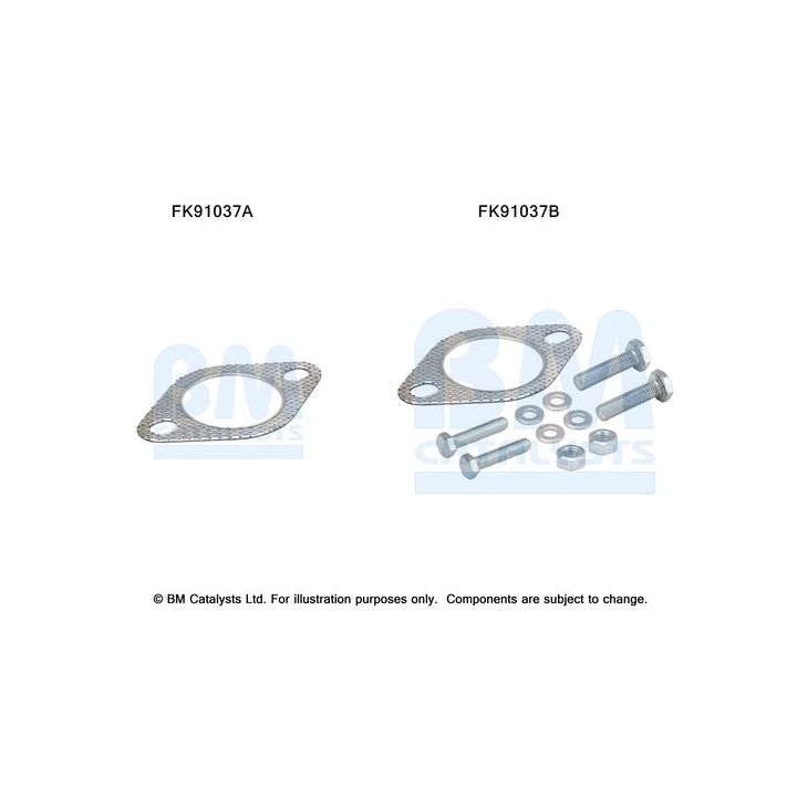 Montavimo komplektas, katalizatoriaus keitiklis BM CATALYSTS FK91037