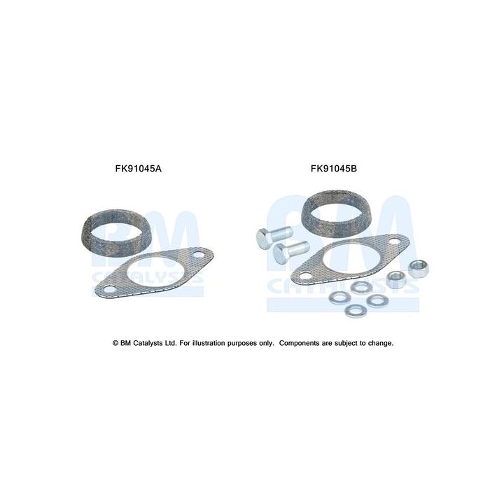 Montavimo komplektas, katalizatoriaus keitiklis BM CATALYSTS FK91045