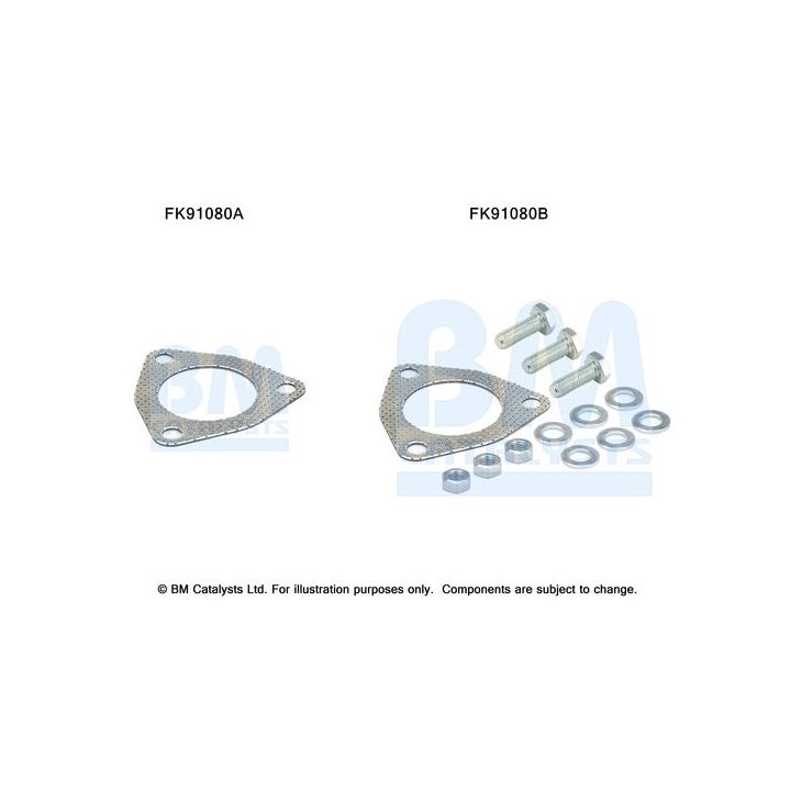 Montavimo komplektas, katalizatoriaus keitiklis BM CATALYSTS FK91080
