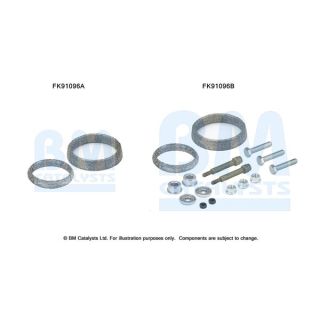 Montavimo komplektas, katalizatoriaus keitiklis BM CATALYSTS FK91096