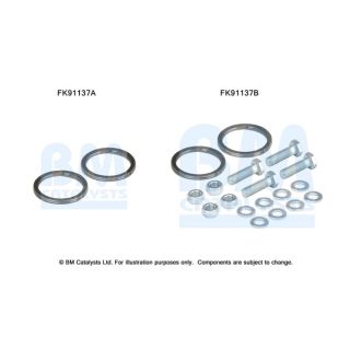 Montavimo komplektas, katalizatoriaus keitiklis BM CATALYSTS FK91137