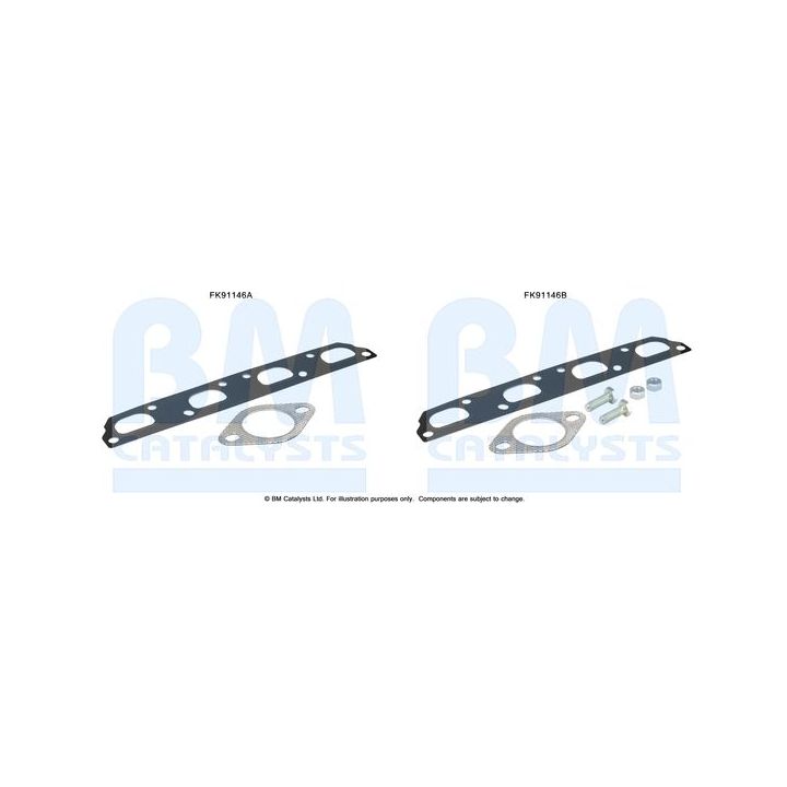 Montavimo komplektas, katalizatoriaus keitiklis BM CATALYSTS FK91146