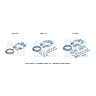 Montavimo komplektas, katalizatoriaus keitiklis BM CATALYSTS FK91170