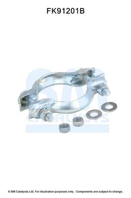 Montavimo komplektas, katalizatoriaus keitiklis BM CATALYSTS FK91201