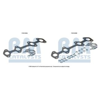 Montavimo komplektas, katalizatoriaus keitiklis BM CATALYSTS FK91208