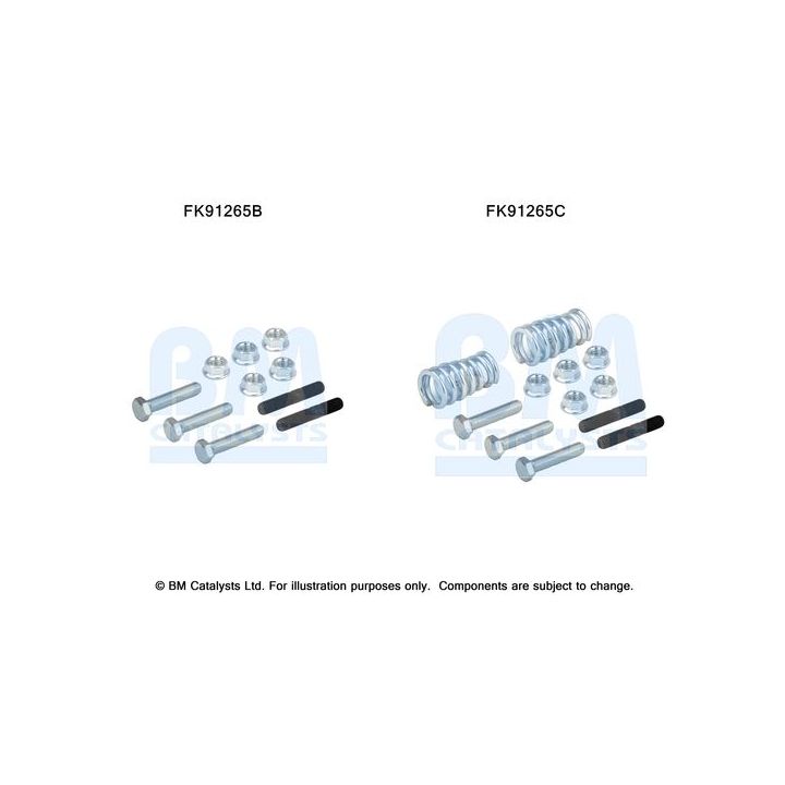Montavimo komplektas, katalizatoriaus keitiklis BM CATALYSTS FK91265