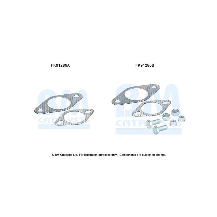 Montavimo komplektas, katalizatoriaus keitiklis BM CATALYSTS FK91286