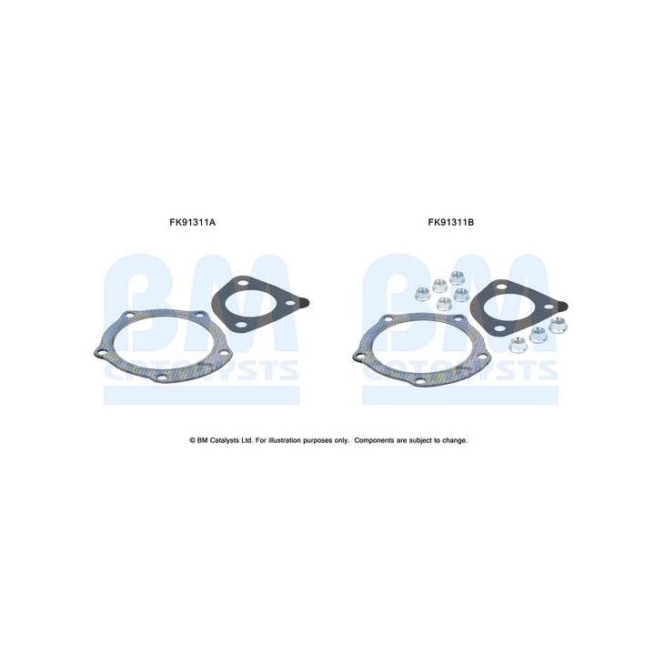 Montavimo komplektas, katalizatoriaus keitiklis BM CATALYSTS FK91311