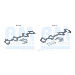 Montavimo komplektas, katalizatoriaus keitiklis BM CATALYSTS FK91318