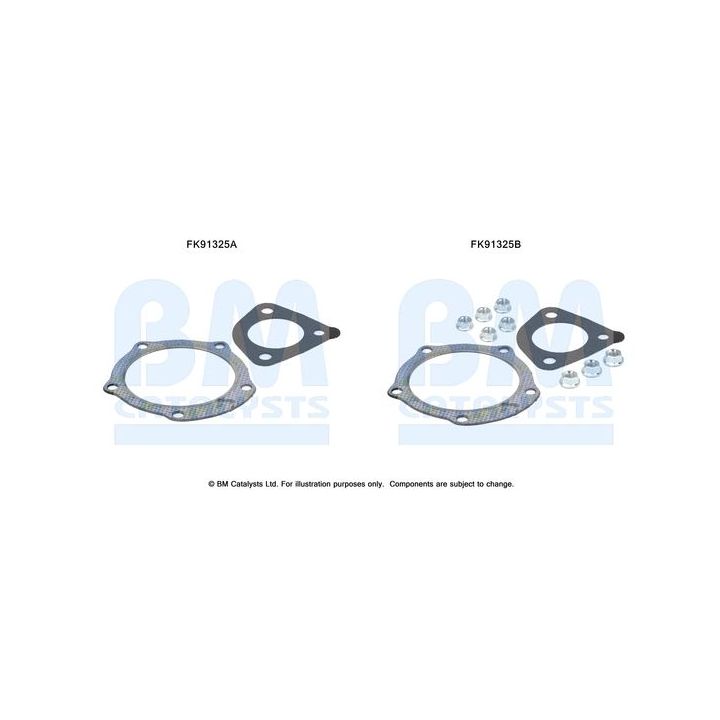 Montavimo komplektas, katalizatoriaus keitiklis BM CATALYSTS FK91325