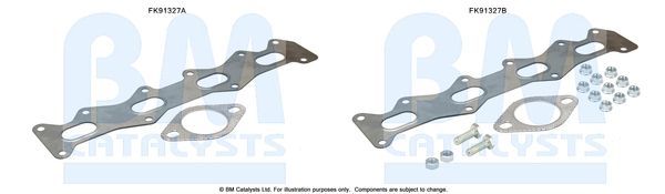 Montavimo komplektas, katalizatoriaus keitiklis BM CATALYSTS FK91327