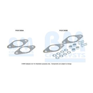 Montavimo komplektas, katalizatoriaus keitiklis BM CATALYSTS FK91369
