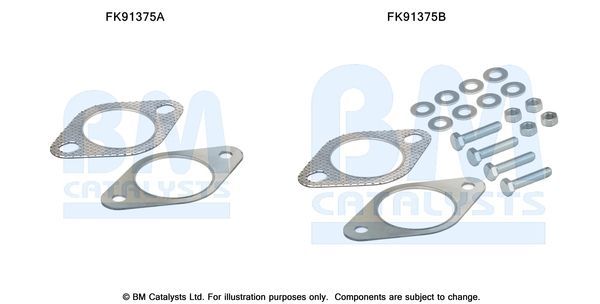 Montavimo komplektas, katalizatoriaus keitiklis BM CATALYSTS FK91375