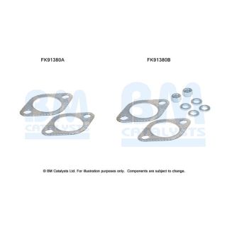 Montavimo komplektas, katalizatoriaus keitiklis BM CATALYSTS FK91380