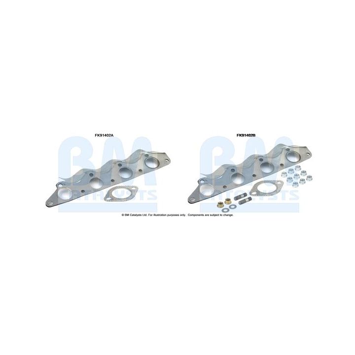 Montavimo komplektas, katalizatoriaus keitiklis BM CATALYSTS FK91402