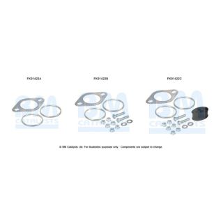 Montavimo komplektas, katalizatoriaus keitiklis BM CATALYSTS FK91422
